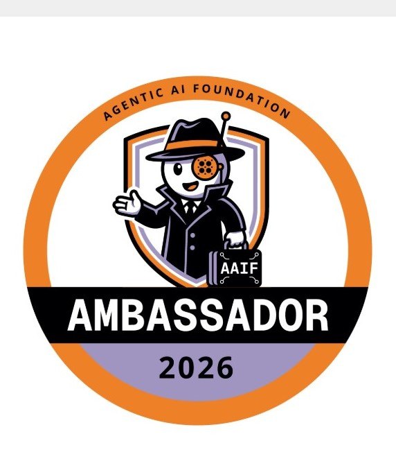 Insignia de Embajador 2026 de la Agentic AI Foundation
